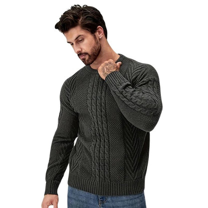 Men's Knitted Crew Neck Sweater