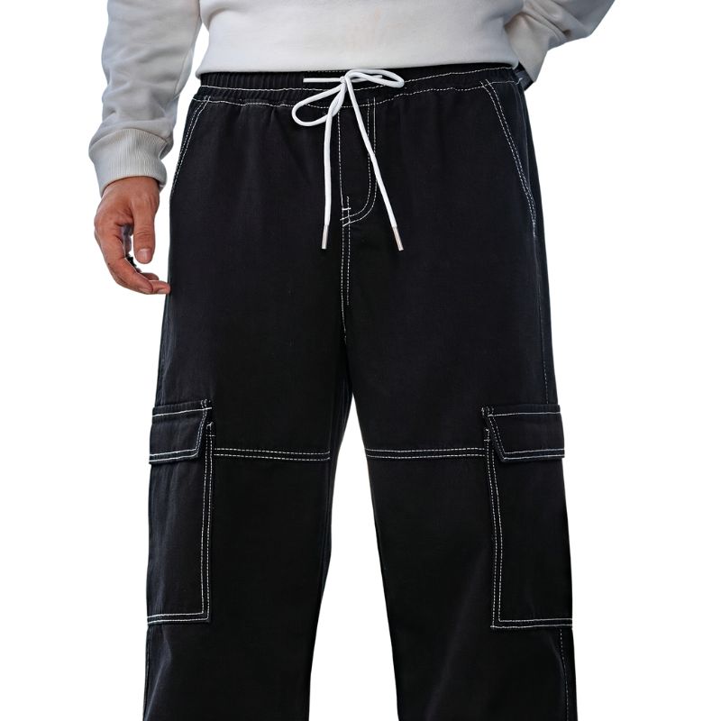 Men's Denim Cargo Pants