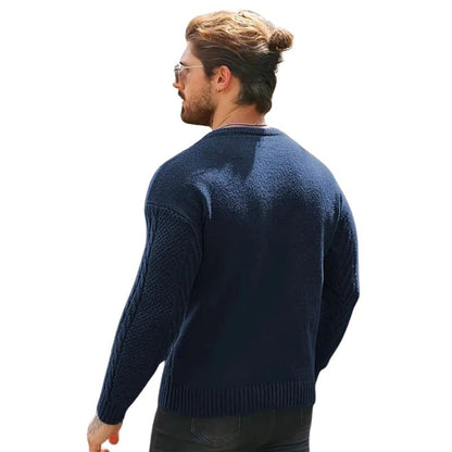 Men's Knitted Crew Neck Sweater