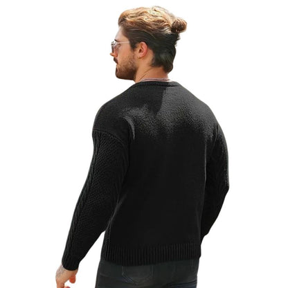 Men's Knitted Crew Neck Sweater