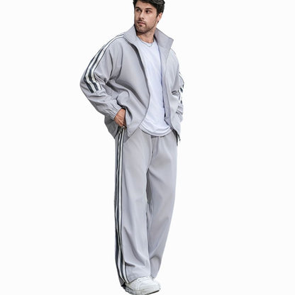 Men's Striped Two-Piece Sportswear Set