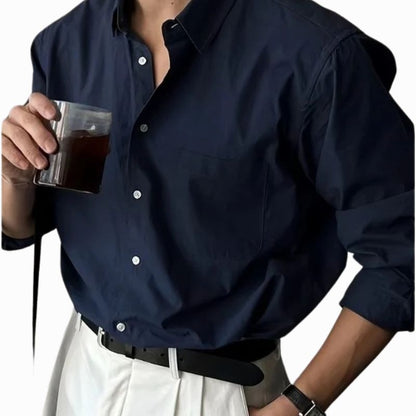 Men's Long Sleeve Button-Down Blouse