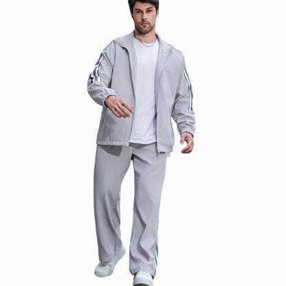 Men's Striped Two-Piece Sportswear Set