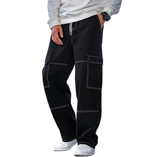 Men's Denim Cargo Pants