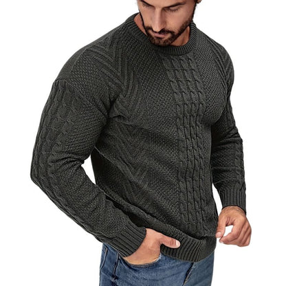 Men's Knitted Crew Neck Sweater