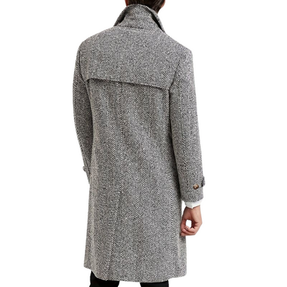 Men's Double-Breasted Trench Coat