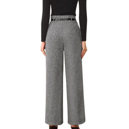 Vintage High-Waist Straight-Leg Trousers