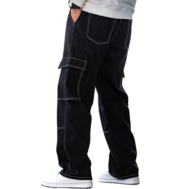 Men's Denim Cargo Pants