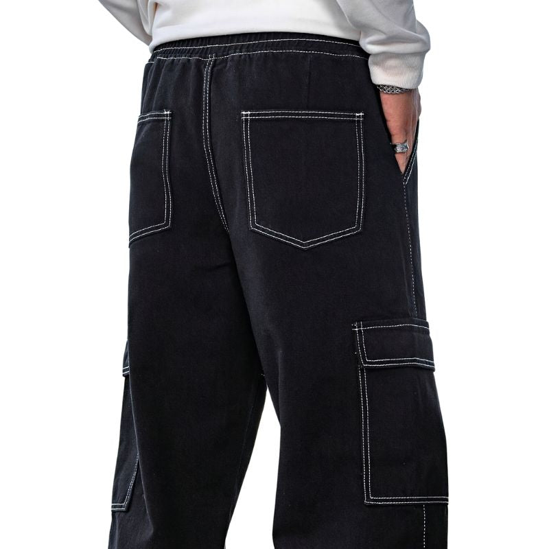 Men's Denim Cargo Pants