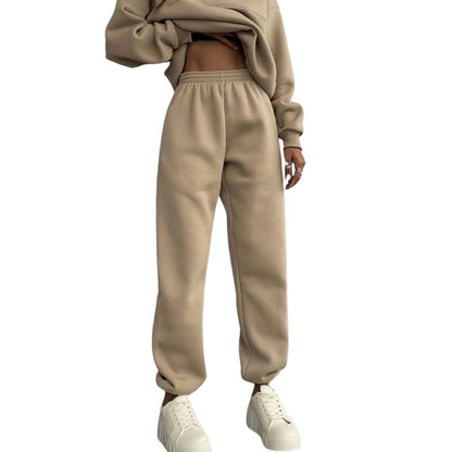 Stand Collar Knit Tracksuit Set